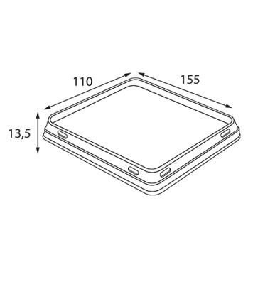 Контейнер OSQ OCTOBOX 400 (K), 161х126х45, Крафт / Белый (60/уп.) (660/кор.) JET