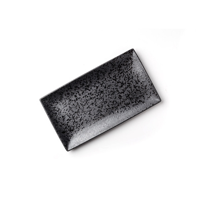 Блюдо прямоугольное черное, матовое, 27,3 х 16,5 х 2,3 см, фарфор (JET, арт. A21263W521)