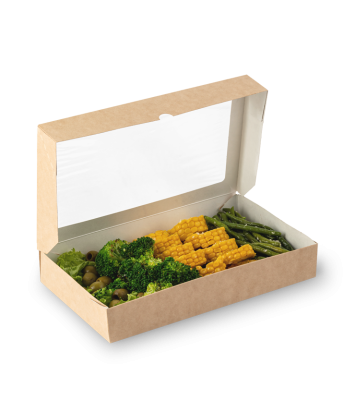 Контейнер OSQ TABOX PRO 1450 (K), 260x150x40, Крафт / Белый (25уп)(200кор) JET