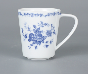 Кружка темно-синяя, Retro Rose, глянцевая, 12,5 х 8,6 х 10 см, 350 мл, фарфор (JET, арт. C9300242)