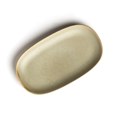 Блюдо прямоугольное зеленое, матовое, 34 х 19 х 2,8 см (JET, арт. H14010-SH69)