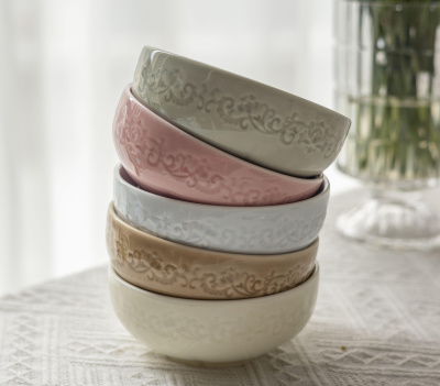 Салатник розовый Camelia, глянцевая, 11.5х5 см, 250мл, фарфор (JET, арт. HS231972)