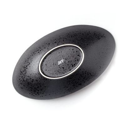 Салатник овальный черный, матовый, 31,2 х 8 см, фарфор, 700 мл (JET, арт. A23549W521)