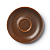 Блюдце коричневое, полуматовое, 16.4 см (JET, арт. H4048-N539)
