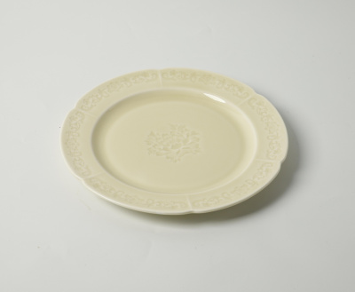 Тарелка плоская молочная Camelia, глянцевая, 26х2.2 см, фарфор (JET, арт. HS231975)