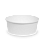 Контейнер круглый OSQ ROUND BOWL 750 (W), 128/150х60, Белый (45/уп.) (270/кор.) JET