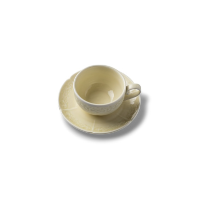 Блюдце молочное Camelia, глянцевая, 15.2х2 см, фарфор (JET, арт. HS231977)