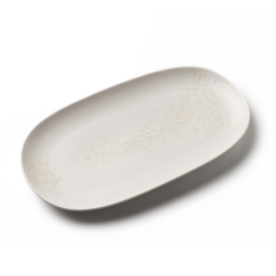 Блюдо прямоугольное белое, матовое, 34 х 19 х 2,8 см (JET, арт. H14010-SH12-2)