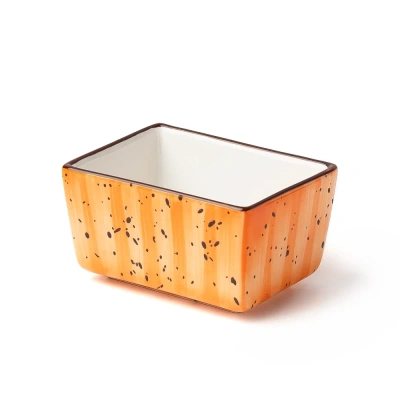 Сахарница оранжевая, глянцевая, 9.5х7.2х5.4 см, фарфор (JET, арт. H7312-N377)