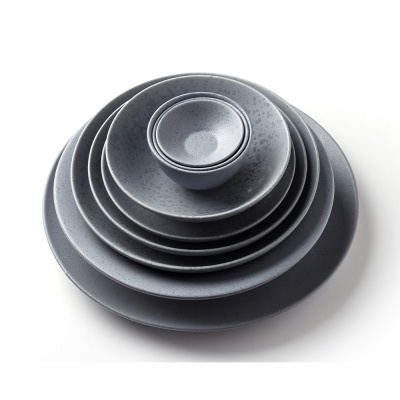 Соусник серый, матовый, 9,2 х 3,2 см, фарфор, 90 мл (JET, арт. A27063W1101)