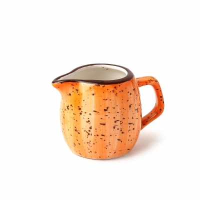 Молочник оранжевый, глянцевый, 90 мл, фарфор (JET, арт. H1255-N377)