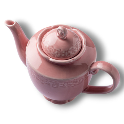 Чайник розовый Camelia, глянцевая, 15х20х12 см, 600 мл, фарфор (JET, арт. HS236317)