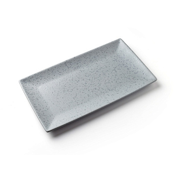 Блюдо прямоугольное серое, матовое, 27,3 х 16,5 х 2,3 см, фарфор (JET, арт. A21263W1101)