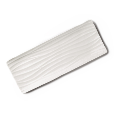 Блюдо прямоугольное белое, глянцевое, 44,2 х 17 х 3,5 см, фарфор (JET, арт. A25210)