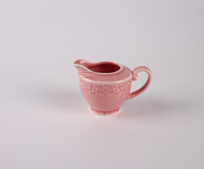 Молочник розовый Camelia, глянцевая, 7.5х10х6 см, 100 мл, фарфор (JET, арт. HS236304)