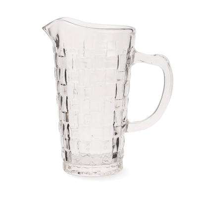 Кувшин "Плетёнка" прозрачный, 1200 мл, стекло (JET, арт. ORT289-2)