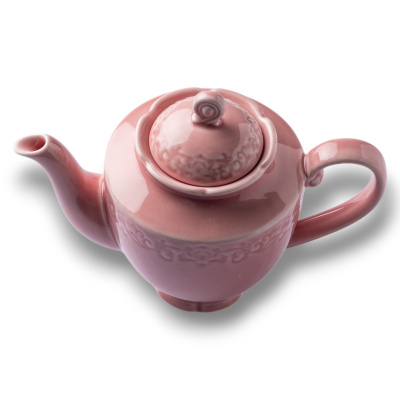 Чайник розовый Camelia, глянцевая, 15х20х12 см, 600 мл, фарфор (JET, арт. HS236317)