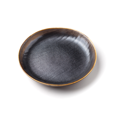 Тарелка полуглубокая бронзовая, 24,5 х 3,8 см, фарфор, 800 мл (JET, арт. A23813W985)