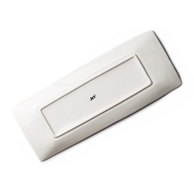 Блюдо прямоугольное белое, глянцевое, 44,2 х 17 х 3,5 см, фарфор (JET, арт. A25210)