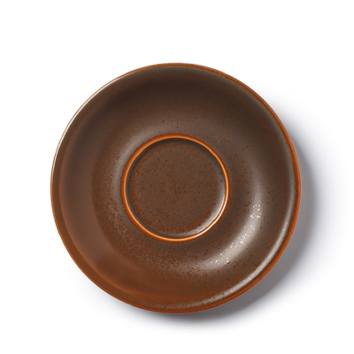 Блюдце коричневое, полуматовое, 16,3 х 2,4 см (JET, арт. H5827-N539)