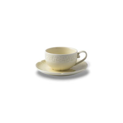 Блюдце молочное Camelia, глянцевая, 15.2х2 см, фарфор (JET, арт. HS231977)