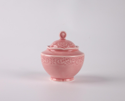 Сахарница розовая Camelia, глянцевая, 7х9.5х7.5 см, 220 мл, фарфор (JET, арт. HS236308)