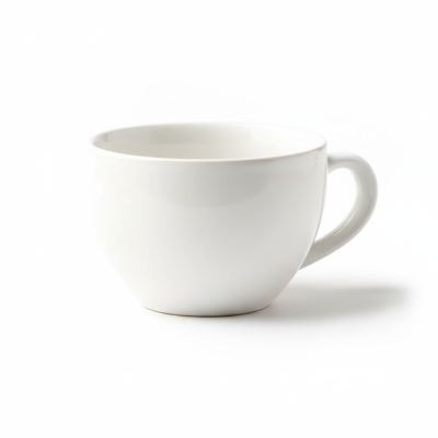 Чашка белая, глянцевая, 260 мл, фарфор (JET, арт. H4047)