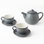 Чайный сервиз серый на 2 персоны Чайный сервиз серый на 2 персоны