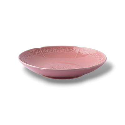 Тарелка глубокая розовая Camelia, глянцевая, 23.5х4.5 см, фарфор (JET, арт. HS236293)