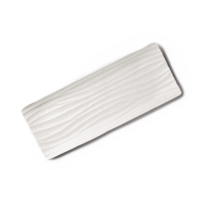 Блюдо прямоугольное белое, глянцевое, 34,8 х 13,3 х 2,2 см, 24 мл, фарфор (JET, арт. A25209)