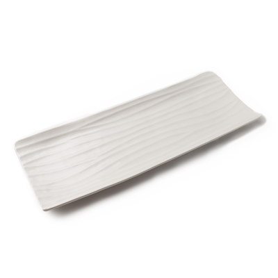 Блюдо прямоугольное белое, глянцевое, 44,2 х 17 х 3,5 см, фарфор (JET, арт. A25210)