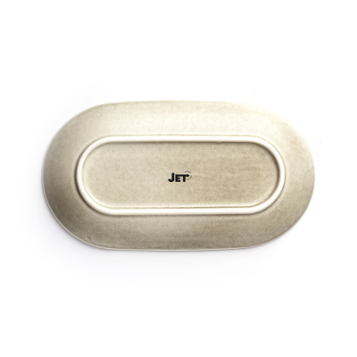 Блюдо овальное бежевое, полуматовое, 33 х 17,5 х 2,7 см, фарфор (JET, арт. 17176778 HL1040870)