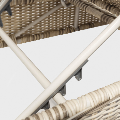 Шезлонг из искусственного ротанга GLV845V-C + матрас в подарок!