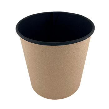 Контейнер круглый OSQ Round Bowl 700 (BW), 89/116x108, Крафт / Чёрный (35уп)(525кор) JET