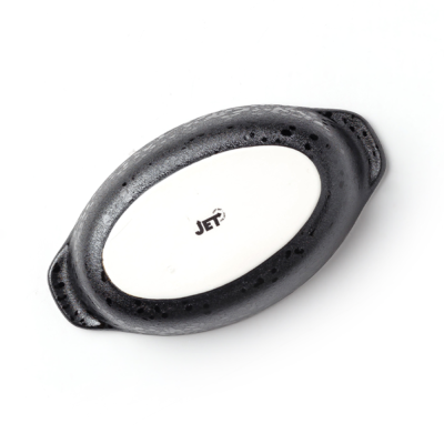 Форма для запекания с ушками черная, матовая, 21,4 х 12 х 4,6 см, фарфор, 400 мл (JET, арт. A26388W521)