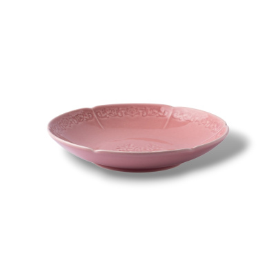 Тарелка глубокая розовая Camelia, глянцевая, 20х3.8 см, фарфор (JET, арт. HS236291)