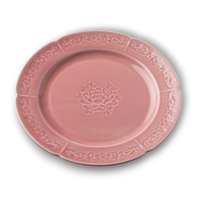 Тарелка плоская розовая Camelia, глянцевая, 26х2.2 см, фарфор (JET, арт. HS231968)