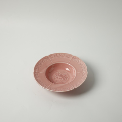 Тарелка глубокая розовая Camelia, глянцевая, 22х4.7 см, фарфор (JET, арт. HS231969)