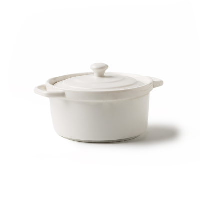 Миска с крышкой белая, глянцевая, 14 х 11 х 5,5 см (JET, арт. H11485)