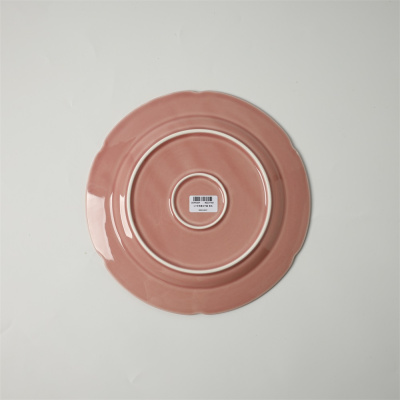 Тарелка плоская розовая Camelia, глянцевая, 26х2.2 см, фарфор (JET, арт. HS231968)