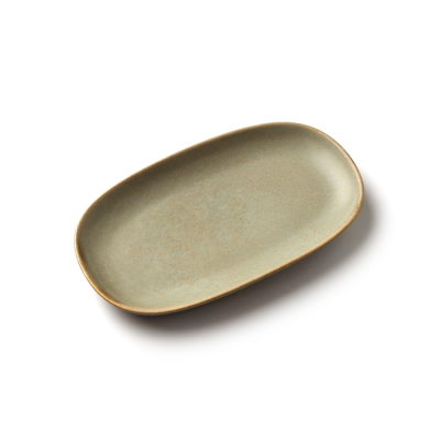 Блюдо прямоугольное зеленое, матовое, 24,2 х 4 х 2,7 см (JET, арт. H14008-SH69)