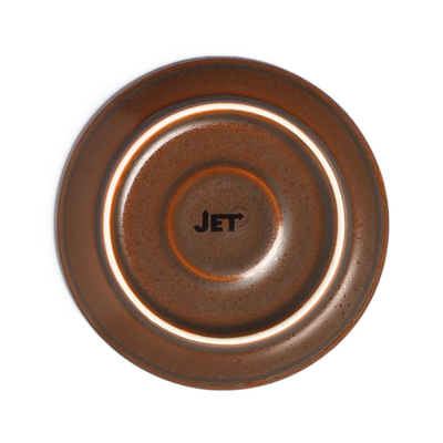 Блюдце коричневое, полуматовое, 11,9 см, (JET, арт. H7376-N539)