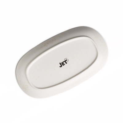 Блюдо прямоугольное белое, матовое, 24,2 х 4 х 2,7 см (JET, арт. H14008-SH12-2)