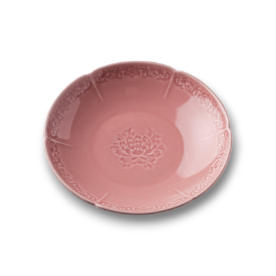 Тарелка глубокая розовая Camelia, глянцевая, 20х3.8 см, фарфор (JET, арт. HS236291)