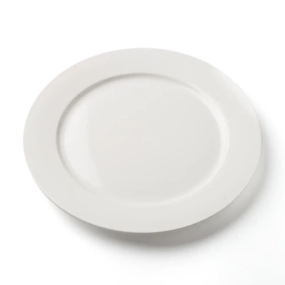 Тарелка белая, глянцевая, 30.5 см, фарфор (JET, арт. H0008)