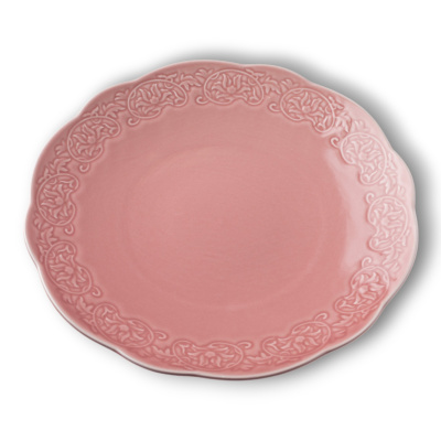 Тарелка розовая Camelia, глянцевая, 28.5х3 см, фарфор (JET, арт. HS236296)