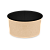 Контейнер круглый OSQ ROUND BOWL 1000 (BW), 128/150х77, Крафт / Черный (45уп)(270кор) JET