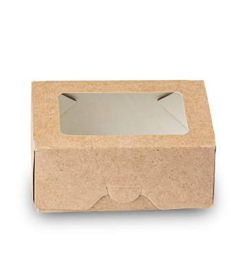 Контейнер OSQ TABOX PRO 300 (K), 100x80x40, Крафт / Белый (25уп)(450кор) JET