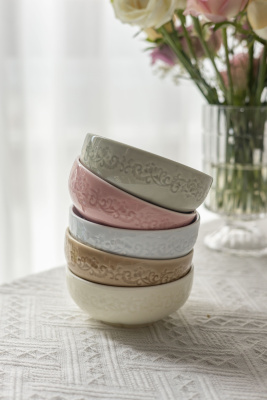 Салатник коричневый Camelia, глянцевая, 16х6.3см, 650мл, фарфор (JET, арт. HS232613)