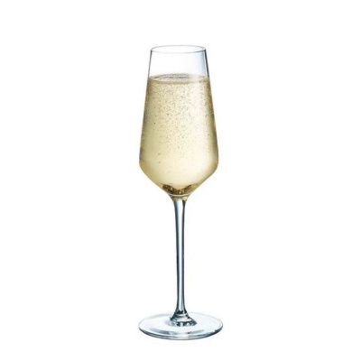 Бокал флюте для шампанского Дистинкшн 230мл, хр.стекло, прозрачный (JET, арт. Q9080)